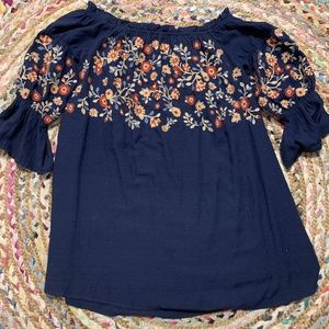 Flower Embroidered Dress